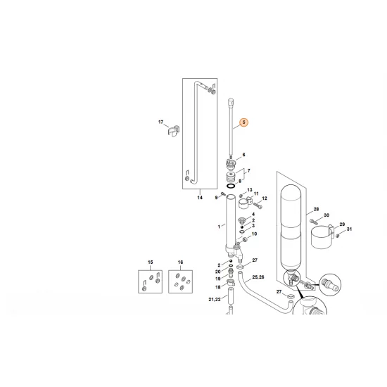 STIHL  Drążek 4247 540 0400